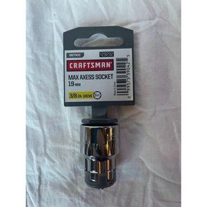 New Craftsman Max Axess through Socket 19mm 3/8 inch drive Metric 929291 6 point